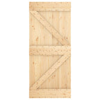 Puerta Corredera Natural y Blanco 90 x 210 cm