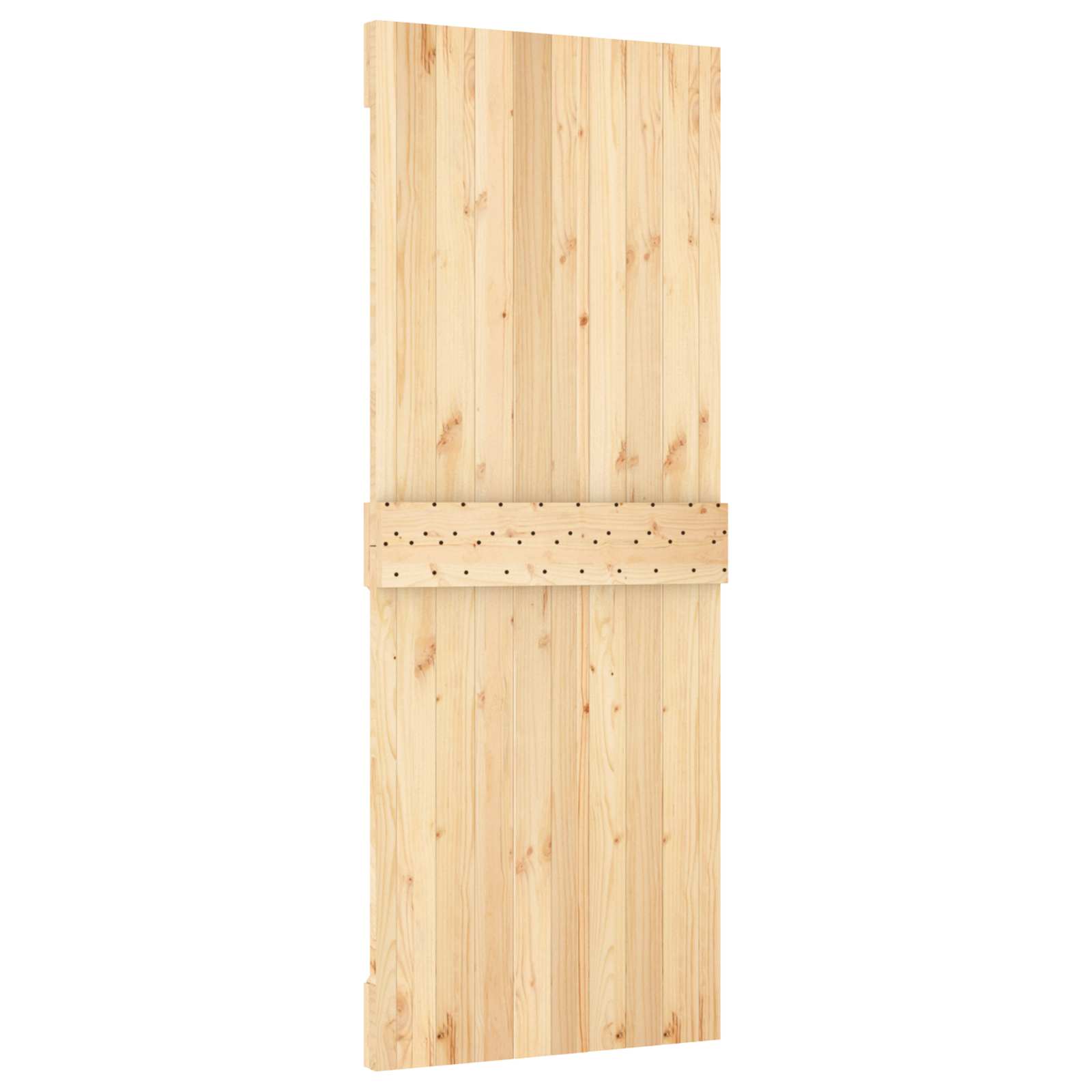 Sliding Door Natural and White 80 x 210 cm