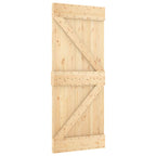 Sliding Door Natural and White 80 x 210 cm