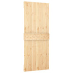 Sliding Door Natural and White 80 x 210 cm