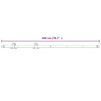 Sliding Door Natural and White 80 x 210 cm