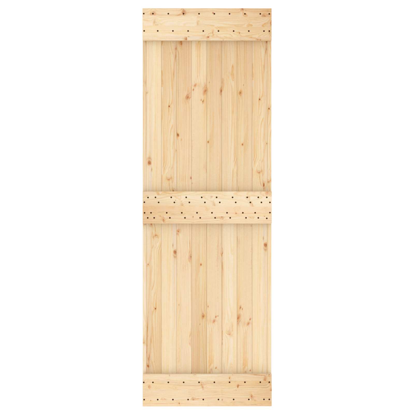 Sliding Door Natural and Black 70 x 210 cm