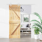 Porta de Correr Natural e Branco 70 x 210 cm