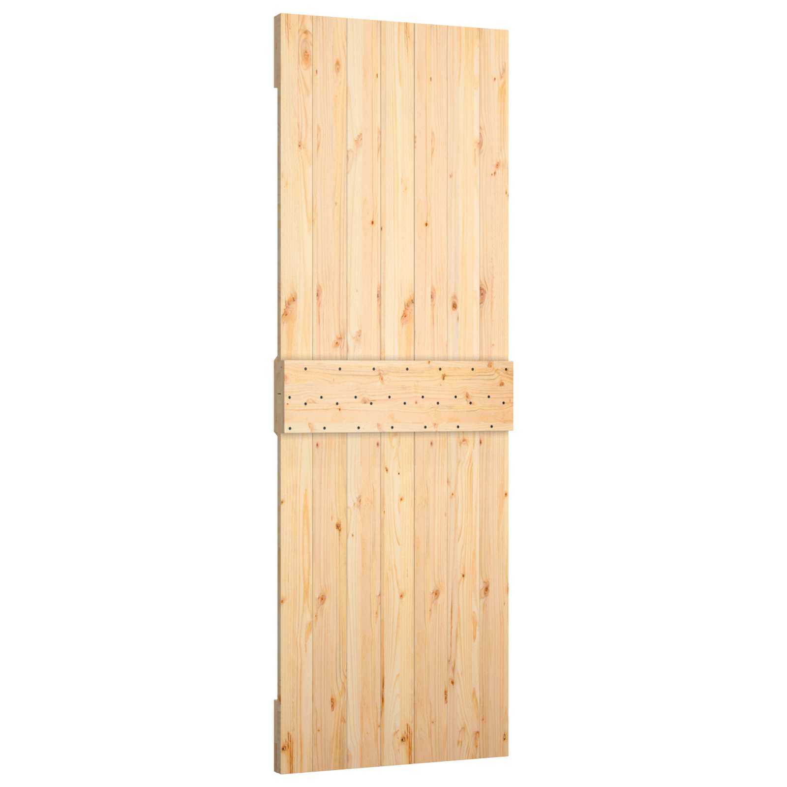 Puerta Corredera Natural y Blanco 70 x 210 cm