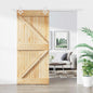 Porta de Correr Natural e Branca 85 x 210 cm