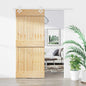 Porta de Correr Natural e Branco 80 x 210 cm