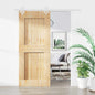 Puerta Corredera Natural y Blanco 85 x 210 cm