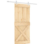 Sliding Door Natural and White 90 x 210 cm