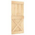 Sliding Door Natural and White 90 x 210 cm
