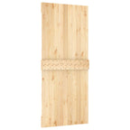 Sliding Door Natural and White 90 x 210 cm