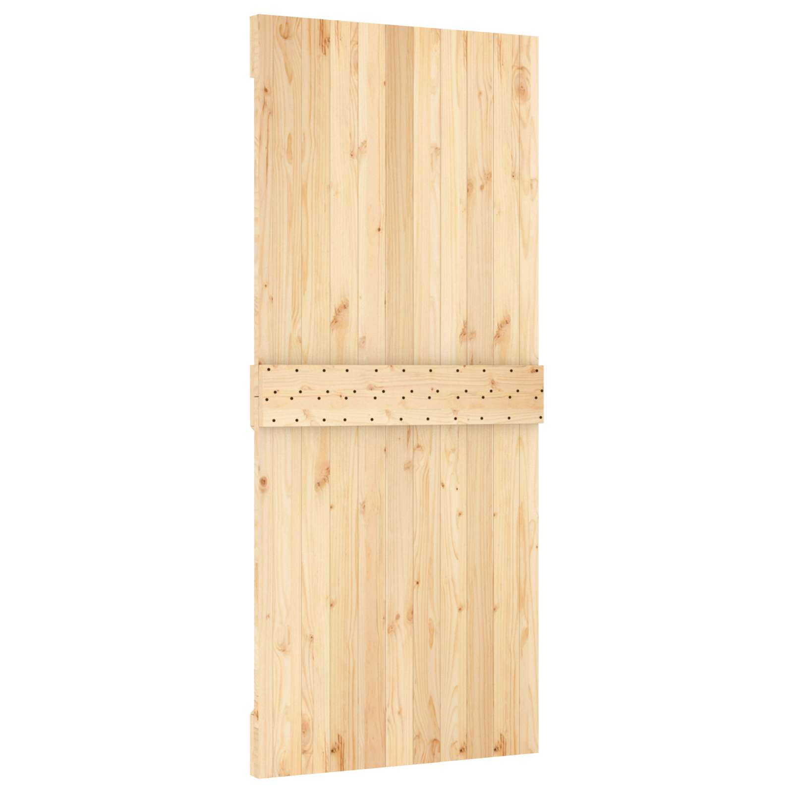 Sliding Door Natural and White 90 x 210 cm