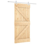 Puerta Corredera Natural y Blanco 95 x 210 cm