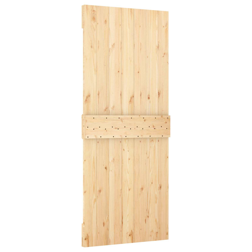 Puerta Corredera Natural y Blanco 80 x 210 cm