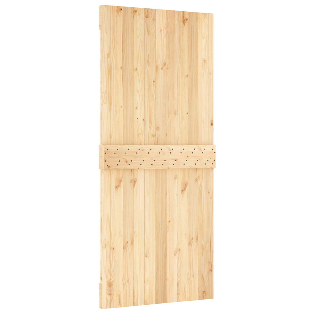 Puerta Corredera Natural y Blanco 90 x 210 cm