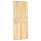 Puerta Corredera Natural y Blanco 90 x 210 cm