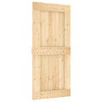 Sliding Door Natural and White 95 x 210 cm