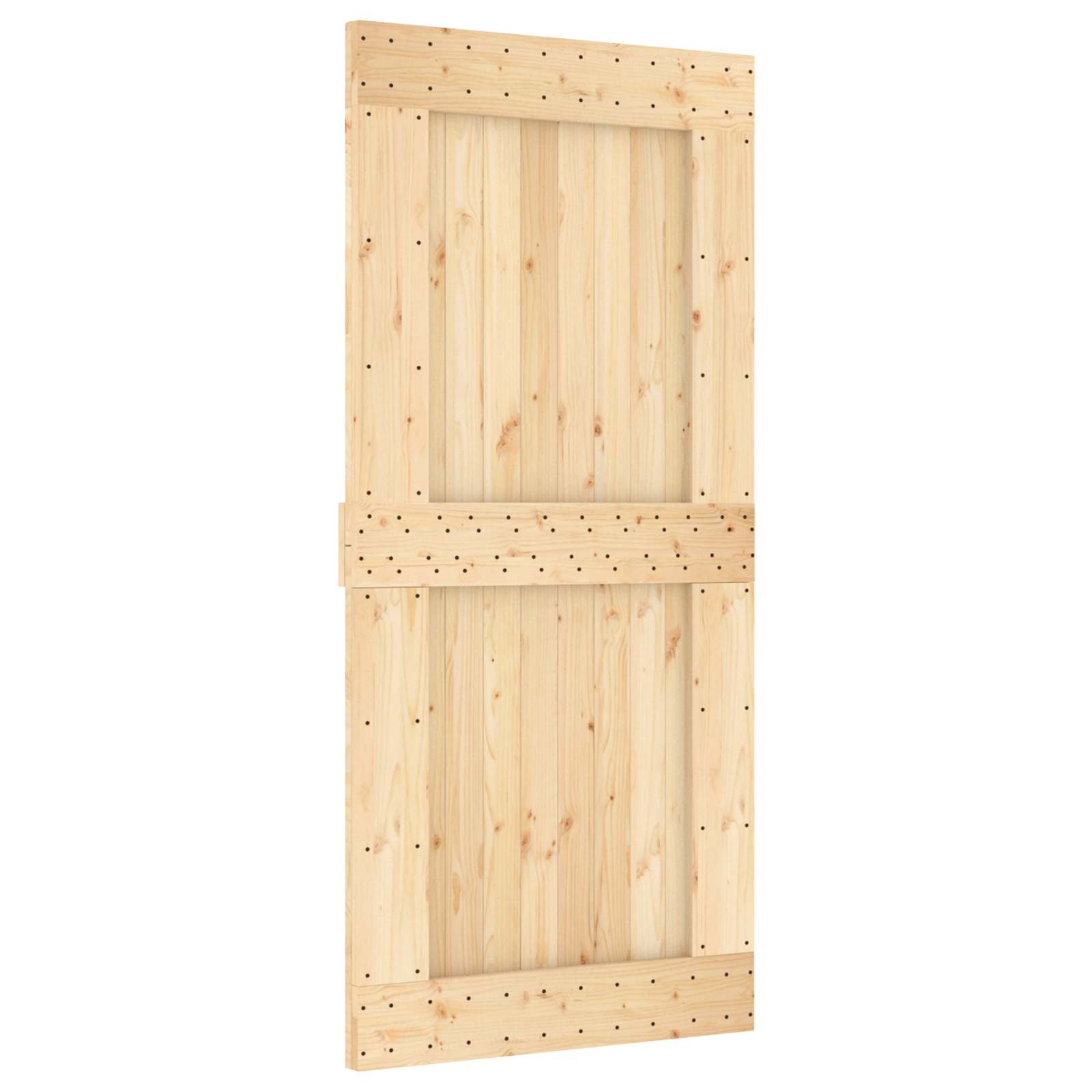 Sliding Door Natural and White 95 x 210 cm