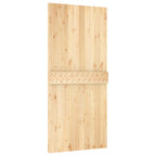 Sliding Door Natural and White 95 x 210 cm