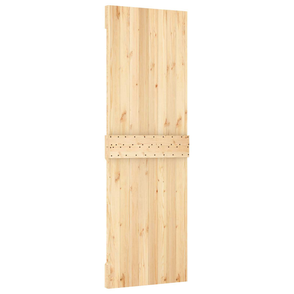 Puerta Corredera Natural y Blanco 70 x 210 cm
