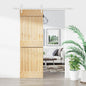 Puerta Corredera Natural y Blanco 70 x 210 cm