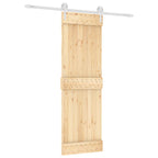 Puerta Corredera Natural y Blanco 70 x 210 cm
