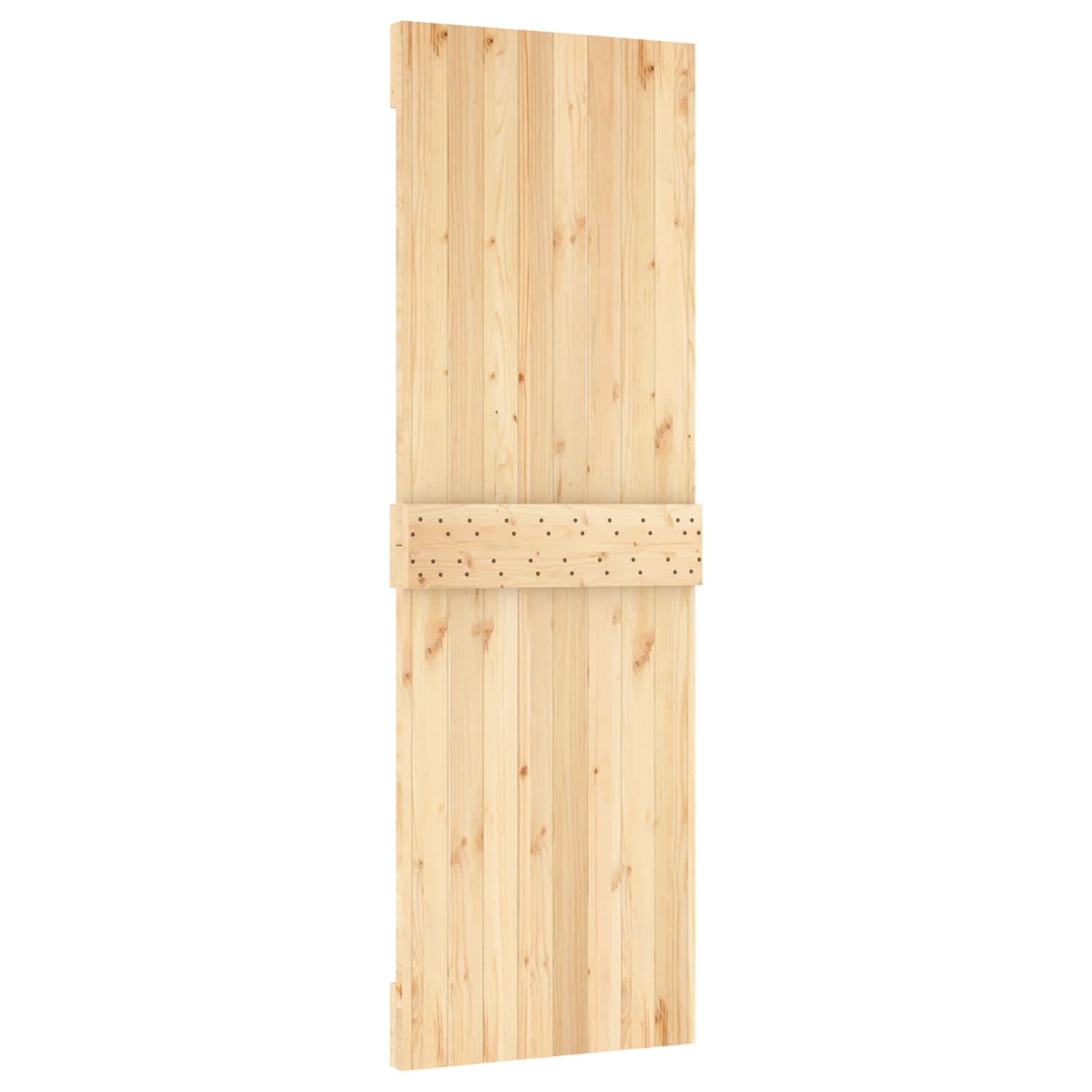 Sliding Door Natural and White 70 x 210 cm