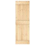 Puerta Corredera Natural y Blanco 70 x 210 cm