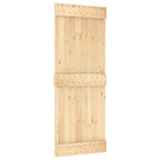 Sliding Door Natural and White 80 x 210 cm
