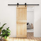 Puerta Corredera Natural y Blanco 85 x 210 cm