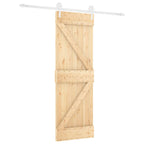 Sliding Door Natural and White 70 x 210 cm