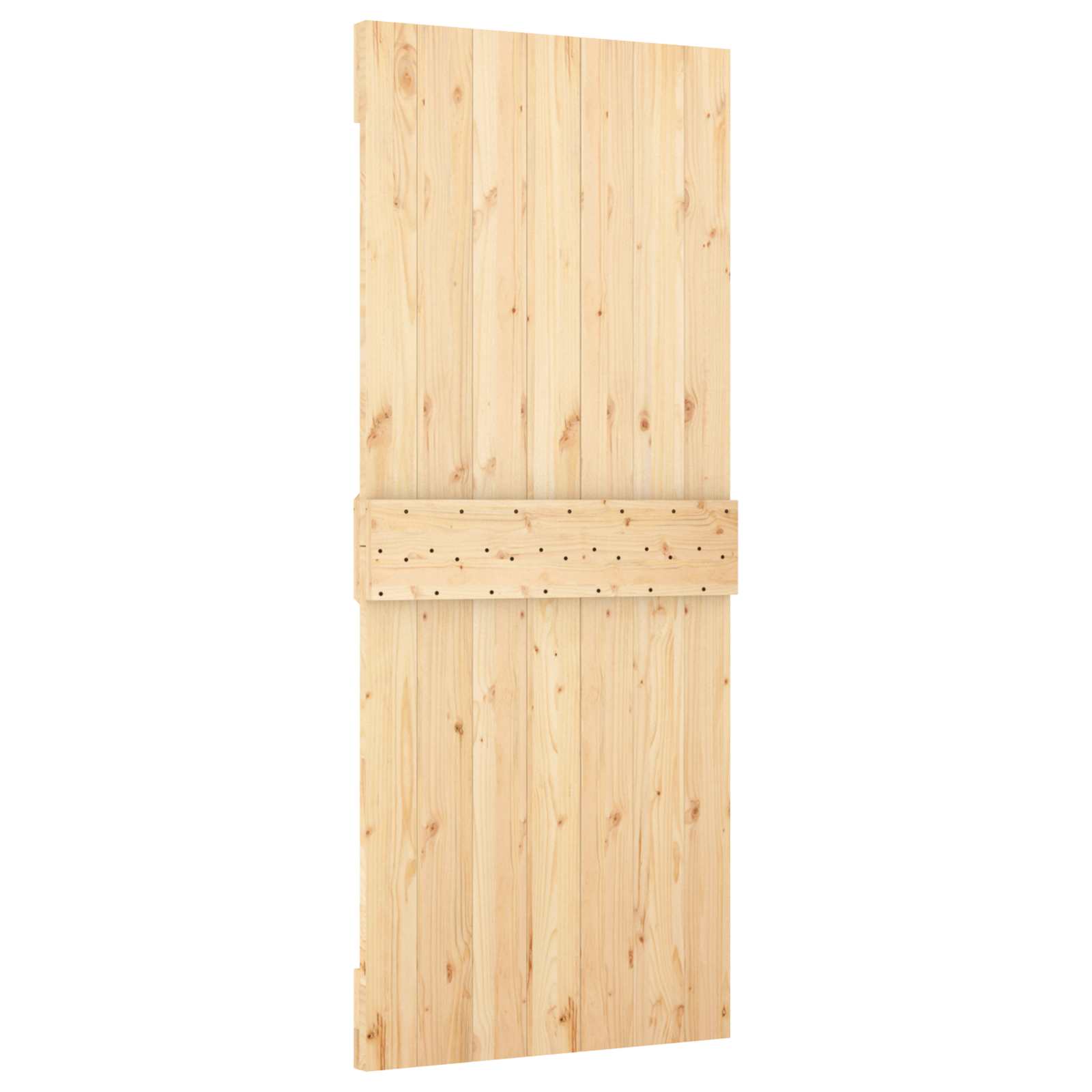 Natural and White Sliding Door 85 x 210 cm