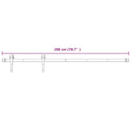 Natural and White Sliding Door 100 x 210 cm