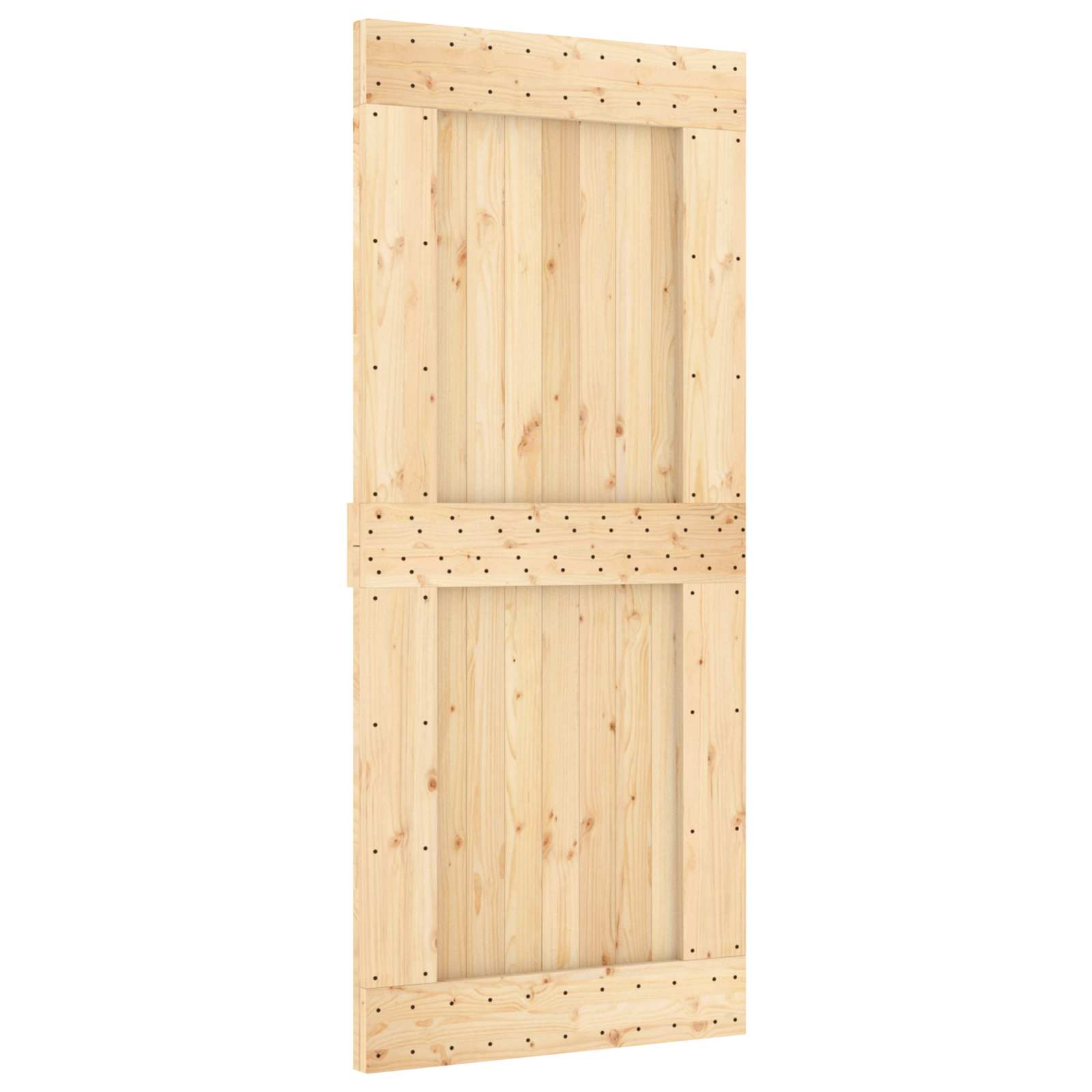 Sliding Door Natural and White 90 x 210 cm