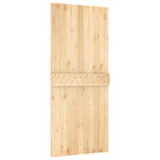 Sliding Door Natural and White 90 x 210 cm