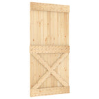 Sliding Door Natural and White 100 x 210 cm