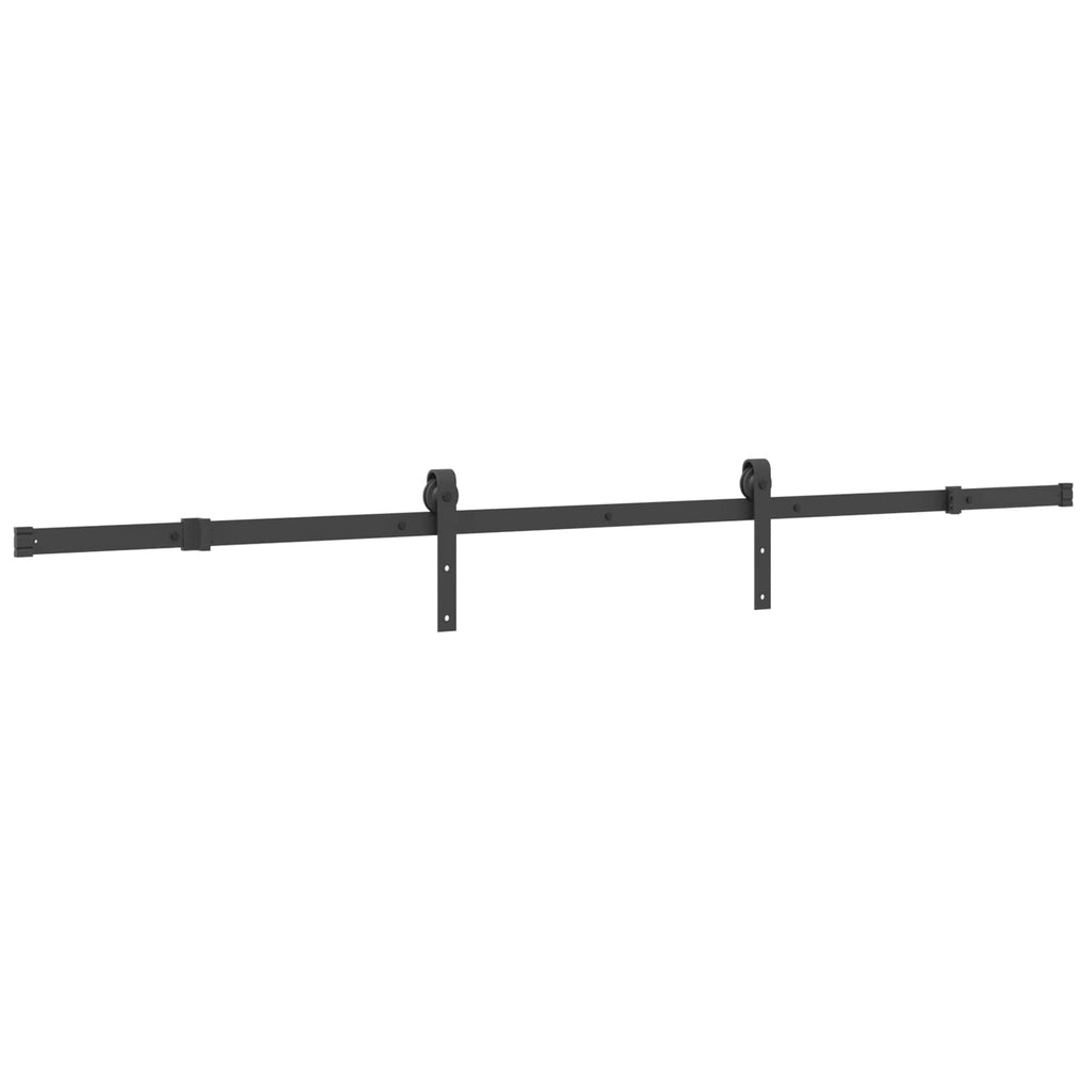 NARVIK Natural and Black Sliding Door 100 x 210 cm (213.5 cm)