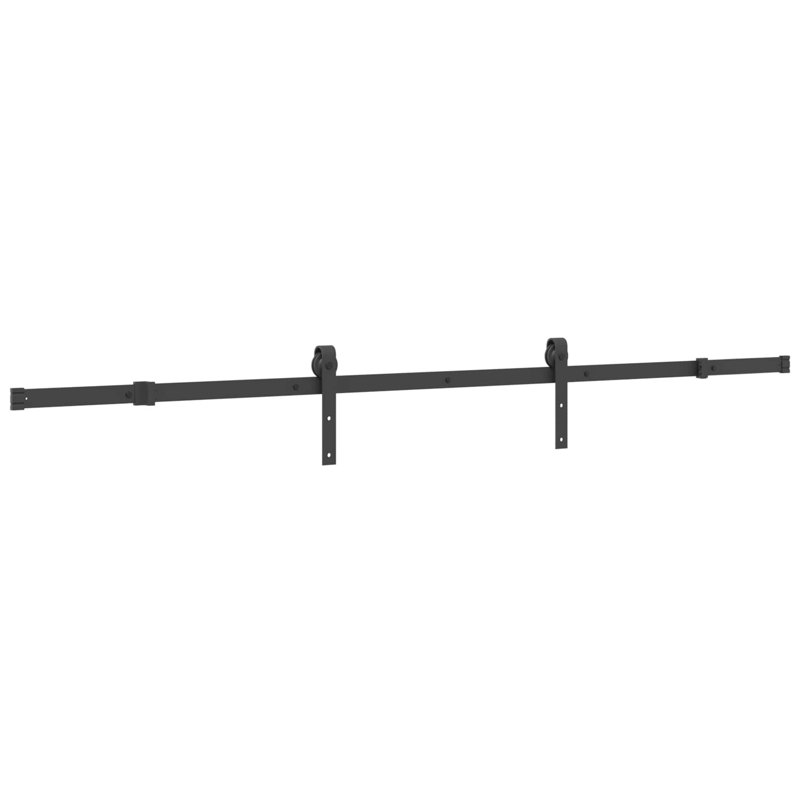 NARVIK Natural and Black Sliding Door 100 x 210 cm (213.5 cm)
