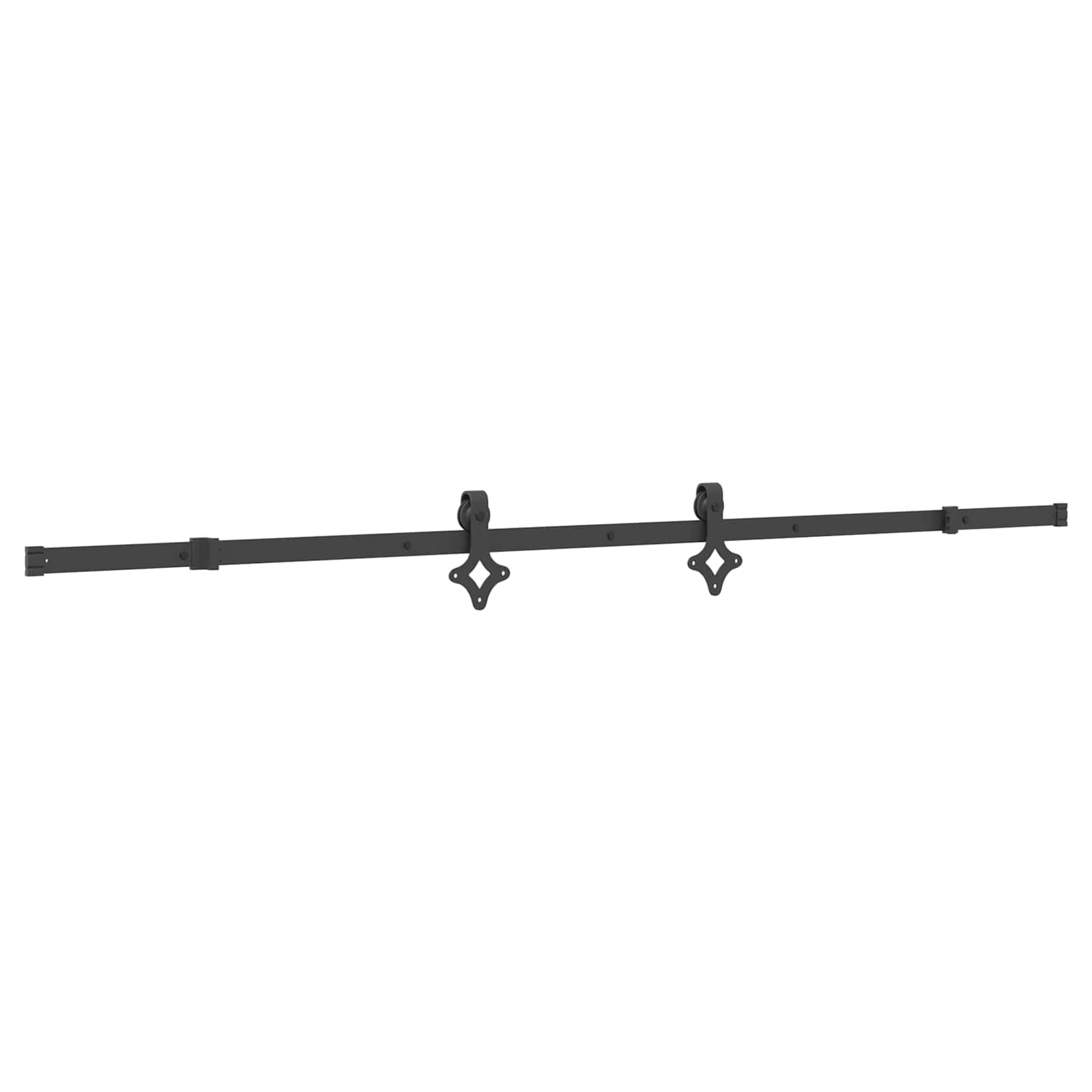 Puerta Corredera NARVIK Natural y negro 100 x 210 cm (213,5 cm)
