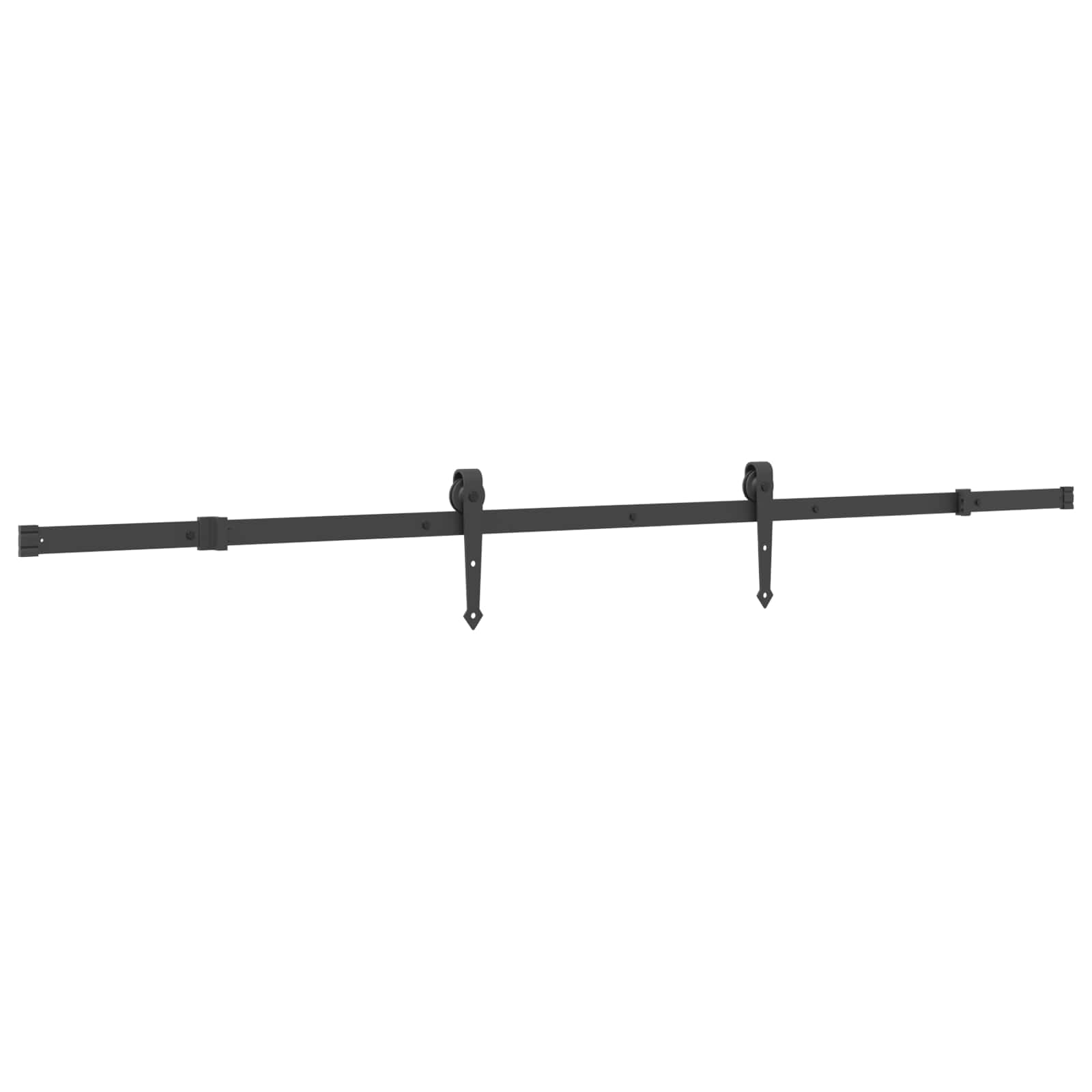 Sliding door NARVIK Natural and black 100 x 210 cm (213.5 cm)
