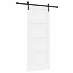 Puerta Corredera Blanco 83 x 202 cm Madera de Pino Maciza