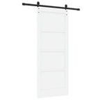 Puerta Corredera Blanco 83 x 202 cm Madera de Pino Maciza