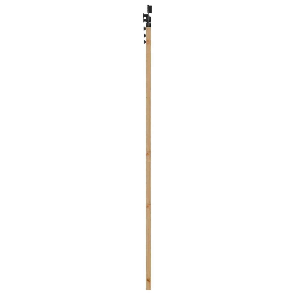 Sliding Door Natural and Black 61 x 198.5 cm