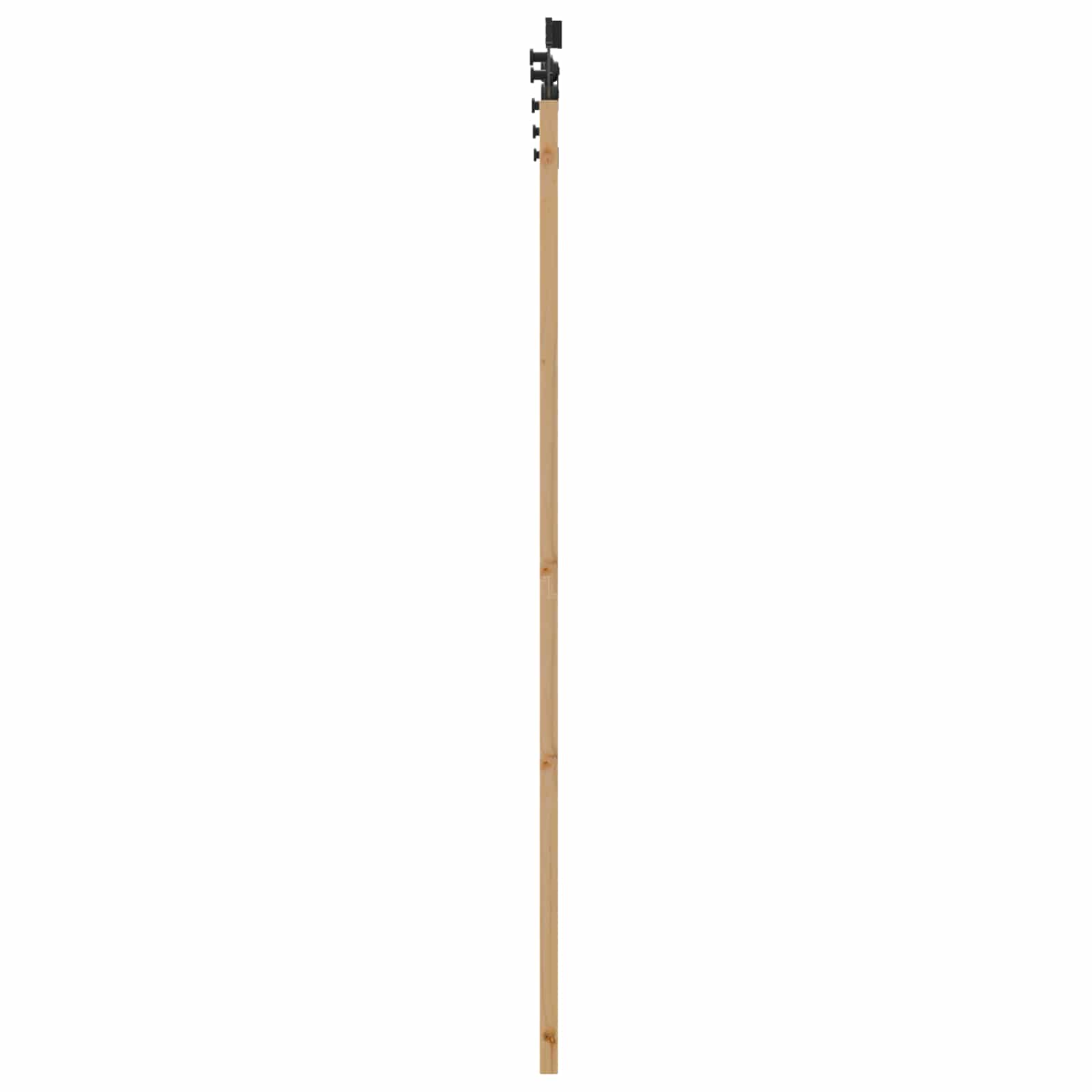 Sliding Door Natural and Black 61 x 198.5 cm