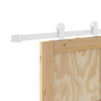 Sliding Door Natural and White 61 x 198.5 cm