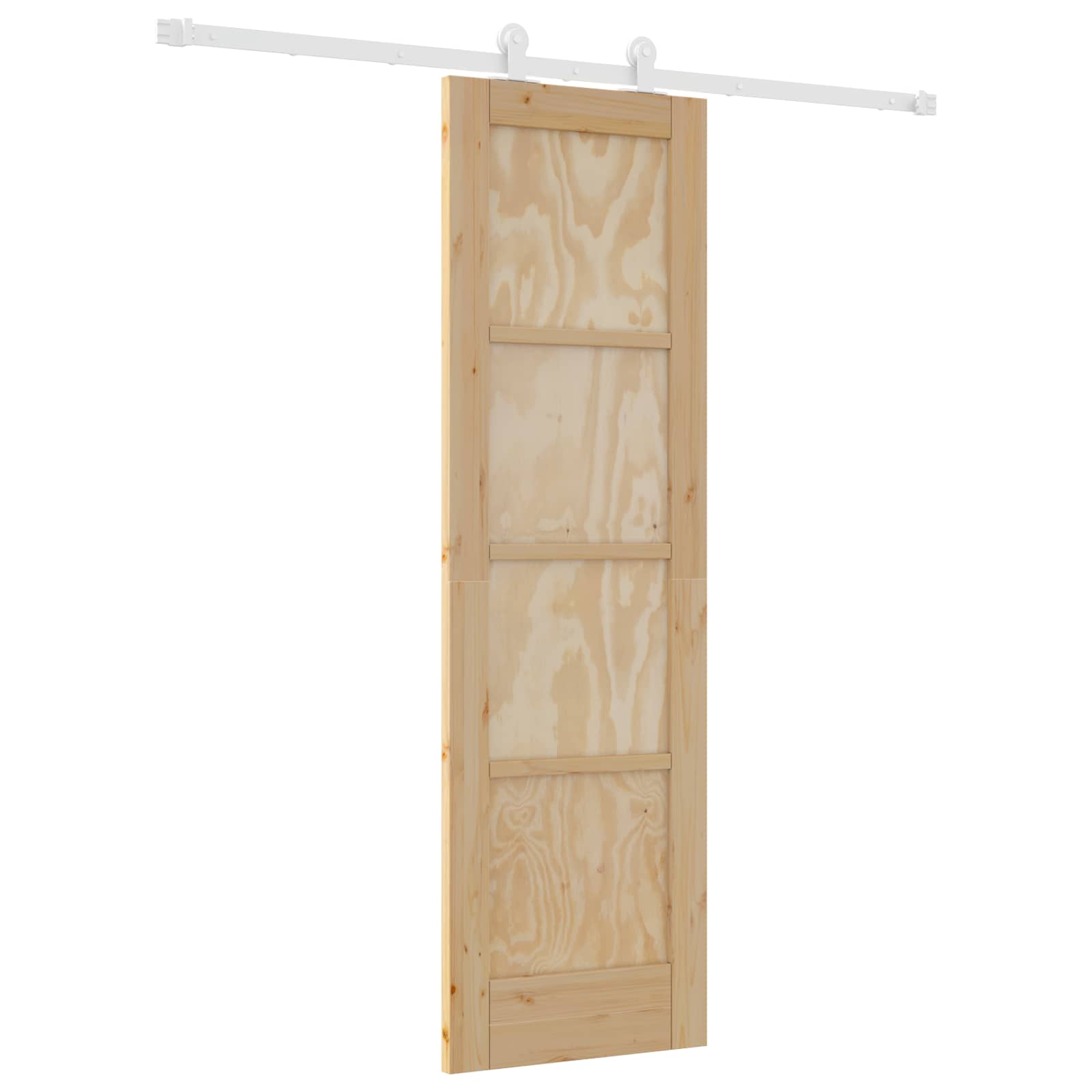 Sliding Door Natural and White 61 x 198.5 cm