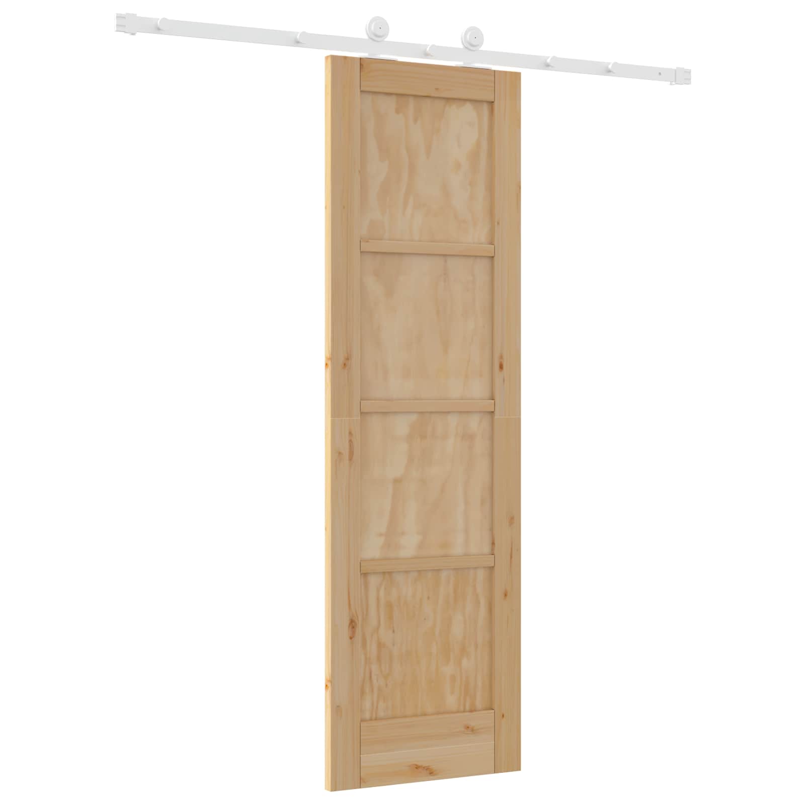 Sliding Door Natural and White 61 x 198.5 cm