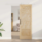 Natural and White Sliding Door 73.5 x 211 cm