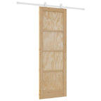 Natural and White Sliding Door 73.5 x 211 cm
