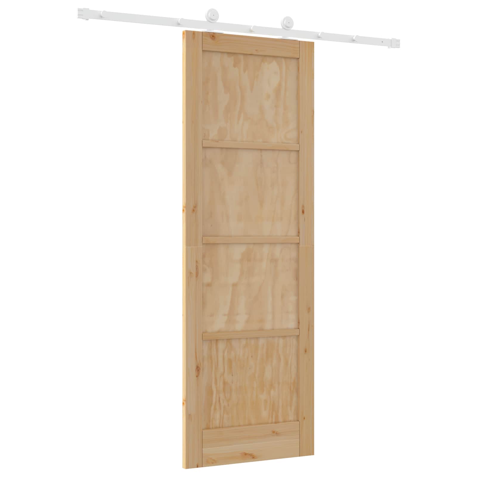 Natural and White Sliding Door 73.5 x 211 cm