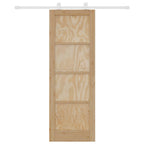Natural and White Sliding Door 73.5 x 211 cm